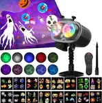 Led Christmas LIGHTS,2-IN-1 Ocean Wave PROJECTOR,16 Slides 10 Colors,r. Fixed Price $53.99.