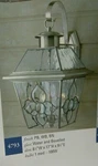 Bel Air Lighting Wall Mount 54793 Solid Brass Water Glass Outdoor Lantern. Fixed Price $85.00.