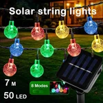 Solar String Lights, 50 Led 23 Ft, 8 Lighting Modes For Garden Yard Porch Decor. Fixed Price $12.58.