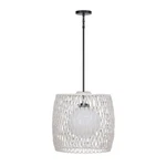 Eurofase Lara Light Outdoor Pendant, Gray/gray Rope Cylinder 46635-013. Fixed Price $750.00.