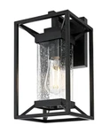 Outdoor Wall Sconce Light Fixture Seedy Glass Exterior Porch Patio Walkway 13.5". Fixed Price $131.76.