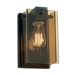 Sonneman Single 8.5" Down Lighting Wall Sconce W/ Glass Panel Shade (nib). Fixed Price $150.00.