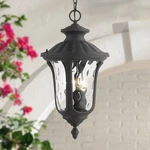 Livex Oxford 20 1/2" High Textured Black Lantern Outdoor Hanging Light. Fixed Price $334.96.
