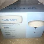 Kichler Fluorescent Large Light Kit, Multiple, Satin Etched - 338150MUL. Fixed Price $117.00.