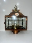 Solid Cooper Outdoor Post Light Lantern Made Usa Vintage New. Fixed Price $260.00.