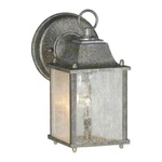 Forte Lighting Cast Aluminum Outdoor Wall Lantern River Rock 1755-01-59. Fixed Price $23.00.