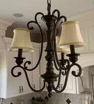 Murray Feiss Small 3 Light Chandelier/pendant Orb Finish - Gorgeous!. Fixed Price $150.00.