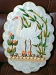 Shell #1 Wall Mount Beach Seagull Handmade Decor Gold-tone Scalllop Rim 883. Fixed Price $24.99.