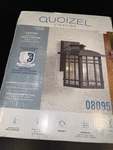 Quoizel Canyon Wall Black Finish Lantern Clear Water Glass 080953 Nwt. Fixed Price $39.99.