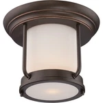 Nuvo Bethany Led Outdoor Flush Fixture W/ White Glass, Mahogany Bronze 62-633. Fixed Price $211.99.