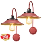 Xifeiniu 2PC Solar Barn Light Outdoor Waterproof Gooseneck Wall Fixture. Fixed Price $94.99.