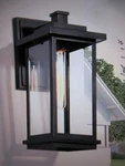 Lnc Modern 14.8 In. Large 1-LIGHT Black Outdoor Wall Lantern Sconce With Shade. Fixed Price $56.95.