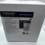 Coramdeo Lighting Blk Outdoor Led Cylinder Wall Pack 15.W 900 Lumens. Fixed Price $24.96.