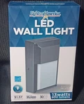 Lights Of America 9530E BK5 Led Luminaire 13W 5000K Exterior Wall Nos. Fixed Price $14.99.