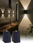 Solar Wall Sconce Lights Outdoor Up & Down Waterproof IP65, Warm White (2 Pack. Fixed Price $28.99.