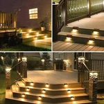 Outdoor Solar Led Deck Lights Garden Patio Pathway Stairs Step Fence Lamp. Fixed Price $7.99.