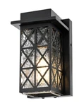 Outdoor Wall Sconce Light Fixture Hammered Glass Black Porch Patio Walkway 8.5". Fixed Price $107.99.