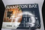 Hampton Bay Wall Lantern Sconce Aluminum/glass Black/clear 1-LIGHT 60W 10.67". Fixed Price $34.99.