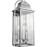 Feiss Wellsworth 18" Light Outdoor Wall Lantern, Brushed Steel, OL13200PBS. Fixed Price $279.95.