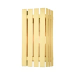Livex Greenwich 13" Light Outdoor Wall Lantern, Satin Brass/clear 20752-12. Fixed Price $1269.96.
