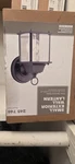 Hampton Bay Small Outdoor Wall Lantern Black Finish Clear Beveled Glass 245 746. Fixed Price $24.95.