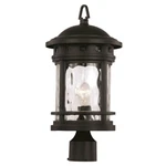 Trans Globe Boardwalk 18.5" Lt Outdoor Post Lantern, Black/water - 40373BK. Fixed Price $154.99.