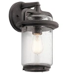 Kichler 49865 Weathered Zinc Andover Single Light 14"H Outdoor Wall Sconce. Fixed Price $299.99.