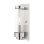Livex Hillcrest Light Outdoor Ada Wall Lantern, Brushed Nickel 20721-91. Fixed Price $165.96.