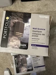 Portfolio Outdoor Dark Sky Wall Sconce Aged Bronze Finish X 4 10 #0337981. Fixed Price $35.00.