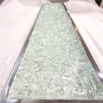 Sonneman Dazzle 24"W Fused Glass Chrome Led Bath Light. Fixed Price $729.00.