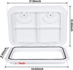 12-3/8" X 17-1/4" Marine Deck Access Hatch Boat Lid For Rv (white). Fixed Price $38.99.