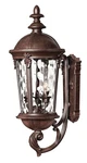 Hinkley Lighting H1894 25.5"H 3 Lantern Outdoor Wall Sconce - River Rock. Fixed Price $549.00.