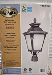 New Hampton Bay Exterior Post Lantern Seville Bronze Finish Sku 153 697. Fixed Price $40.00.