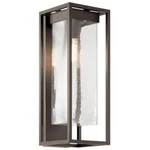 Kichler Mercer 24" 1 Outdoor Wall Light, Bronze/clear Seeded - 59063OZ. Fixed Price $404.99.