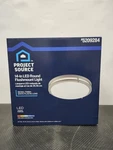 Project Source 14" Led Round Flushmount Light Nickel Finish White Plastic Lens. Fixed Price $67.98.