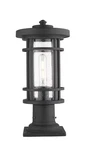 Jordan 1-LIGHT Outdoor Pier Mounted Fixture In Black. Fixed Price $334.00.