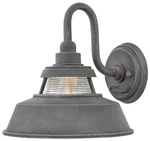 Hinkley Troyer 10" High Aged Zinc Outdoor Wall Light. Fixed Price $179.00.