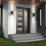 Artika Stark Black Smart Dusk To Dawn Led Exterior Hardwired Garage Porch-light. Fixed Price $59.99.
