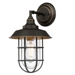 Westinghouse 6121600 Iron Hill 15" Tall Outdoor Wall Sconce - Black Bronze W/. Fixed Price $77.17.