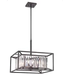 Designers Fountain Linares Light Pendant Fixture Vintage Bronze 87431-VB. Fixed Price $148.50.