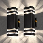 Tesjaso Outdoor Wall Lights 2-PACK Modern Patio Fixture Dusk To Dawn. Fixed Price $103.41.