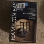 Hampton Bay Black Outdoor Led Wall Lantern Sconce. Fixed Price $20.00.