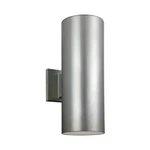 Sea Gull Lighting Cylinders 2-LT Outdoor Wall Lantern, Nickel 8313802EN3-753. Fixed Price $54.00.