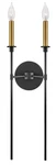 Lark 83072 Hux Light 24" Tall Wall Sconce - Black. Fixed Price $101.99.