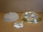 Savant Lighting Ceiling Mount 2113-2 Brass Kitchen Bath Lights. Fixed Price $39.99.