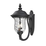 Z-lite Armstrong Outdr Wall Lt, 12.79X10X19.5", Blk, Clr Waterglass 533M-BK. Fixed Price $202.30.