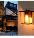 Cattleya 1-LIGHT 7" 7IN Black Outdoor Wall Lantern Sconce Clear Glass CA1907-W. Fixed Price $22.50.