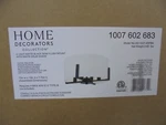 Home Decorator Manhattan 4-LIGHT Matte Black Semi Flush Mount White Drum Shade. Fixed Price $52.46.