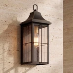 Sunderland Mission Outdoor Wall Light Fixture Black Warm Gold 18 1/2" Exterior. Fixed Price $199.99.