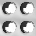 Modern 1800 Lumen Outdoor Wall Sconce - 4 Pack Black & White Fixtures. Fixed Price $166.99.